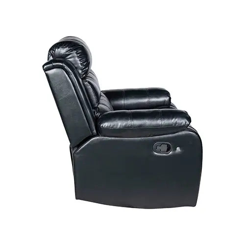 Chelsea 2R Seater Finest Leatherette Recliner Feature Console LED Light Ultra Cushioned - Furniture > Bar Stools &