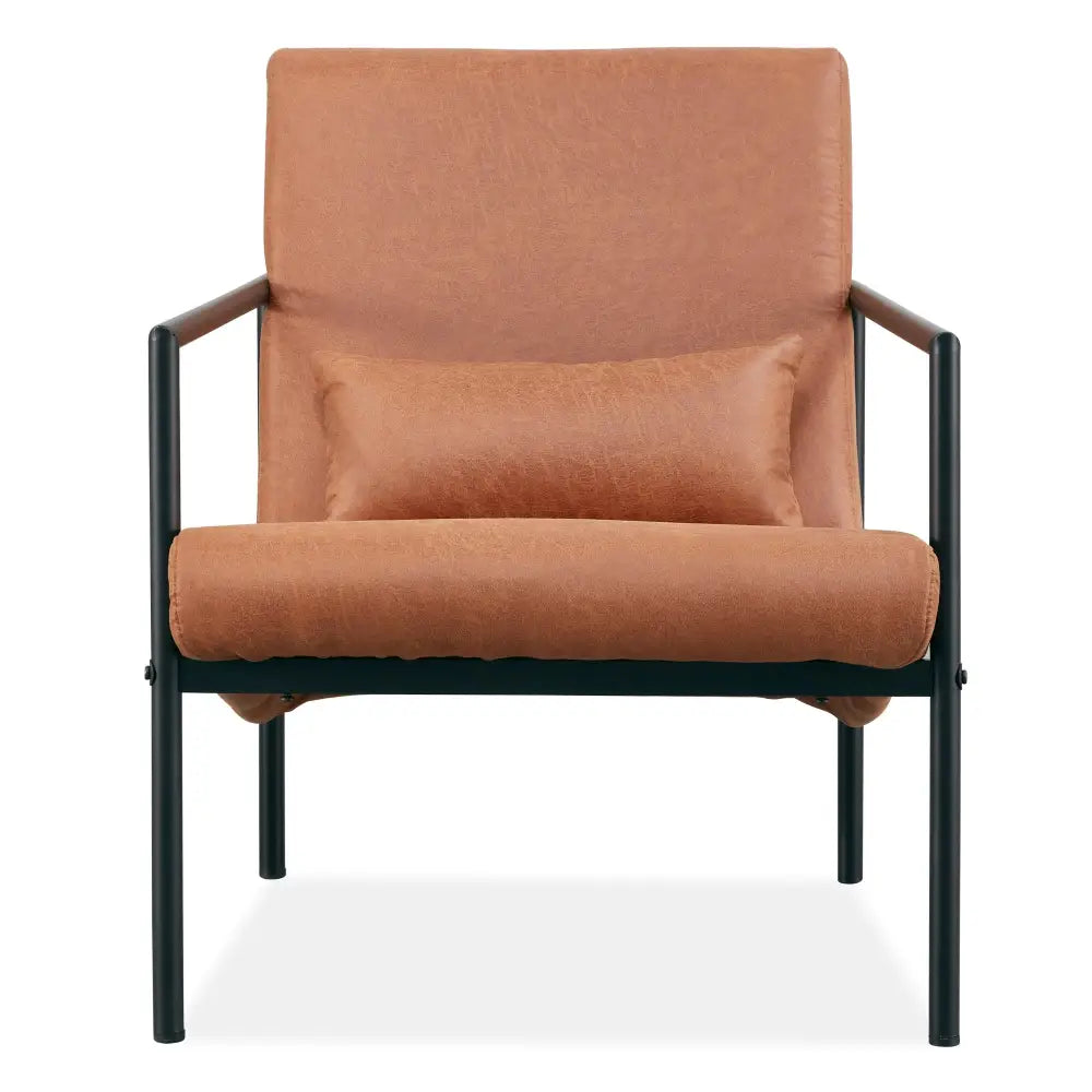 Chelsea Fabric Armchair Occasional Accent Arm Chair Light Brown - Furniture > Sofas