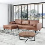 Chelsea Round Ottoman Footstool Bench Dark Brown - Furniture > Sofas
