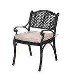Cherise Cast Aluminium Chairs with Cushions (1 pair) - Furniture > Outdoor
