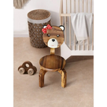 Children’s furniture Set Bear Table and 2 Chairs -natural wood handmade and solid build - Baby & Kids > Kid’s Furniture