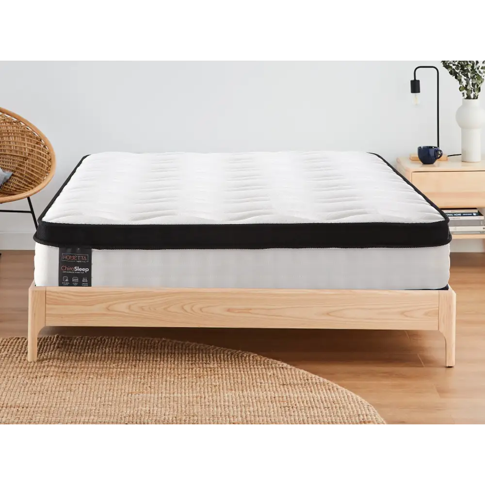 ChiroSleep Orthopaedic Euro Top Pocket Spring Single Mattress - Furniture > Mattresses > Single Mattress