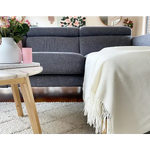 Chiswick Throw - Merino Wool/Cashmere - Ivory - Home & Garden > Decor