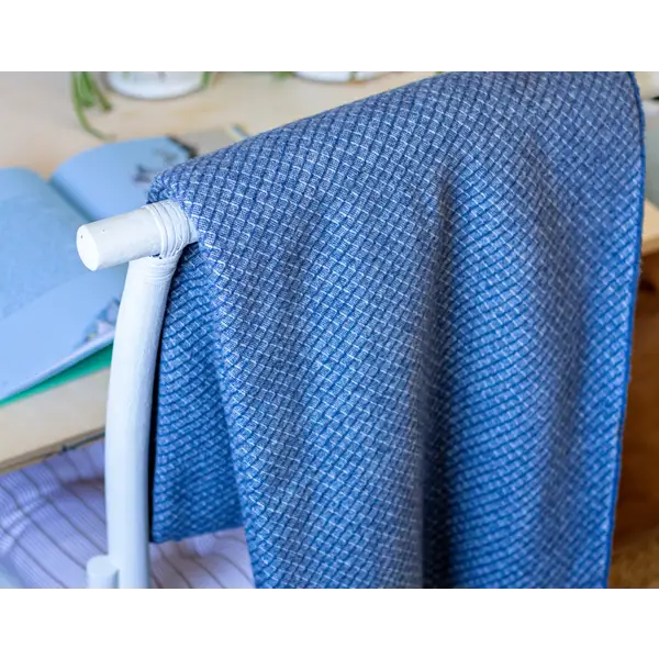Chiswick Throw - Merino Wool/Cashmere - Navy - Home & Garden > Decor