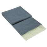Chiswick Throw - Merino Wool/Cashmere - Navy - Home & Garden > Decor
