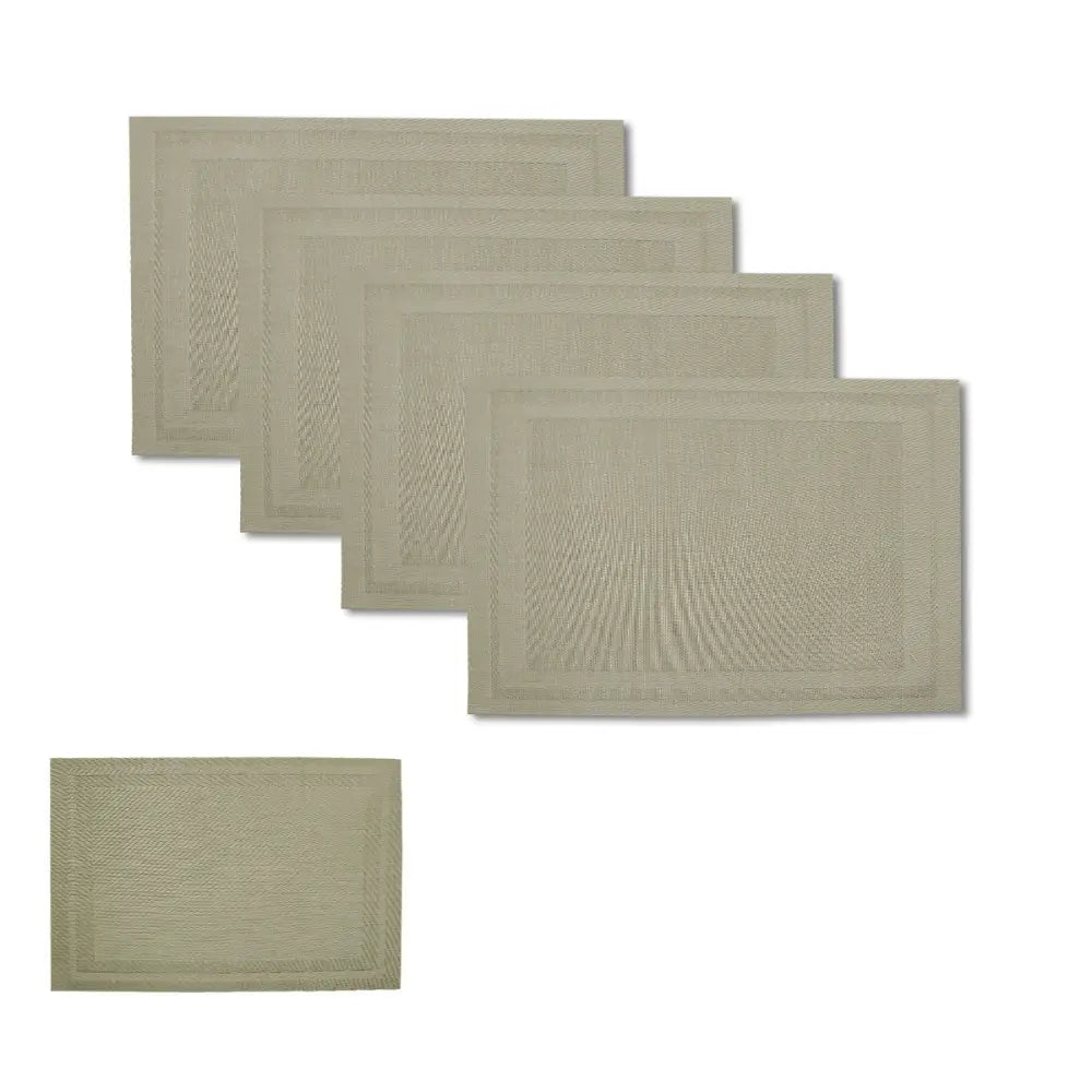 Choice Set of 4 Reversible PVC Table Placemats Harper Latte - Home & Garden > Kitchenware