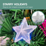 Christabelle 1.2m Enchanted Pre Lit Fibre Optic Christmas Tree Stars Xmas Decor - Occasions > Christmas > Christmas