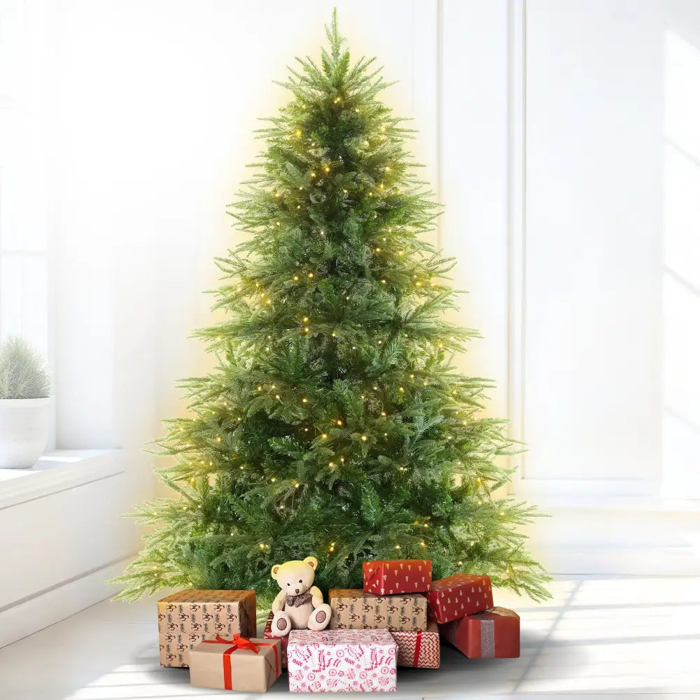 Christabelle 1.2m Prelit Everglow Fir Christmas Tree with 150 LED Lights - Occasions > Christmas > Christmas Trees