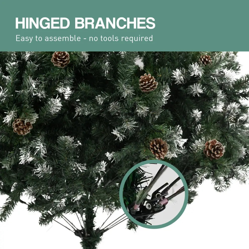 Christabelle 1.5m Pre Lit LED Christmas Tree Decor with Pine Cones Xmas Decorations - Occasions > Christmas > Christmas