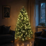 Christabelle 1.8m Prelit Everglow Fir Christmas Tree With 300 Led Lights - Occasions > Christmas > Christmas Trees