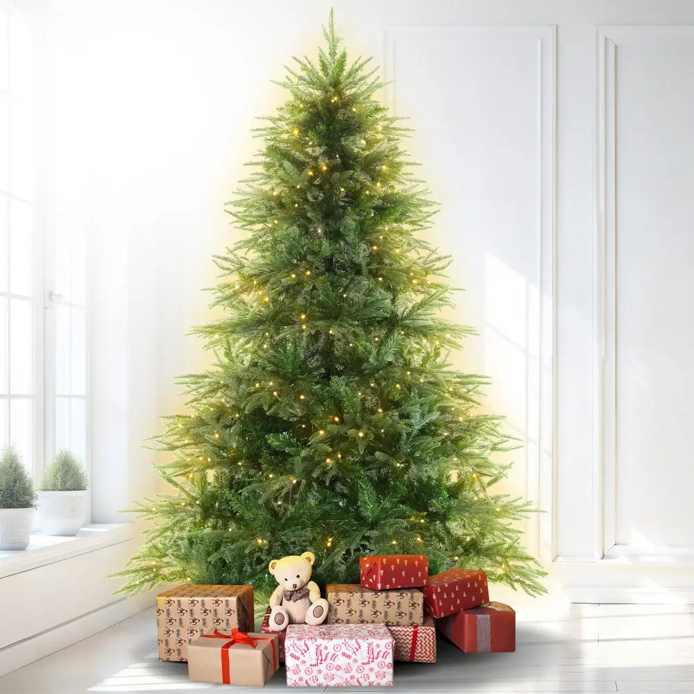 Christabelle 1.8m Prelit Everglow Fir Christmas Tree With 300 Led Lights - Occasions > Christmas > Christmas Trees