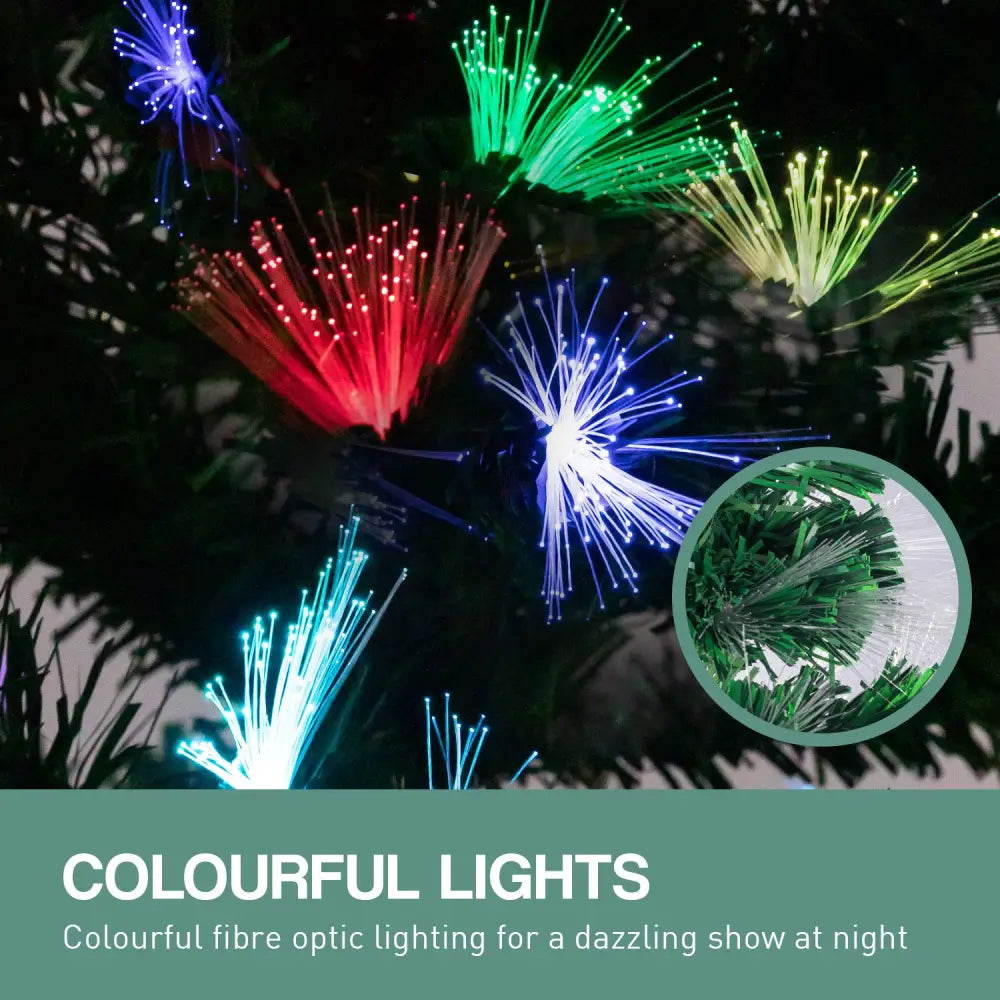 Christabelle 2.1m Enchanted Pre Lit Fibre Optic Christmas Tree Xmas Decor - Occasions > Christmas > Christmas Trees