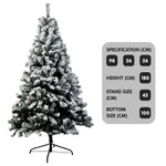 Christabelle Snow-Tipped Artificial Christmas Tree 1.8m - 850 Tips - Occasions > Christmas > Christmas Trees