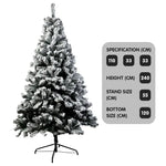 Christabelle Snow-Tipped Artificial Christmas Tree 2.4m 1500 Tips - Occasions > Christmas > Christmas Trees