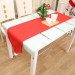 Christmas Chair Covers Tablecloth Runner Decoration Xmas Dinner Party Santa Gift Table Runner (34 x 176cm) - Occasions