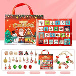 Christmas Charm Bracelet Advent Calendar - Festive Jewelry Gift Set with Pendants and Beads - Occasions > Christmas >
