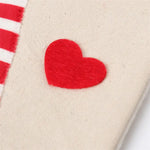 Christmas Gnome Stocking with Red Striped Hat and Decorations - Holiday Decor (3 pieces) - Occasions > Christmas >
