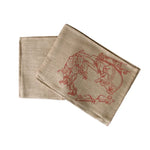 Christmas Jute Woven Taupe Table Runner 33 x 180cm Sleigh - Home & Garden > Kitchenware