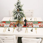 Christmas Table Runner thickened knitted Dining Tablecloth Xmas Party Decor(Santa Claus) - Occasions > Christmas >