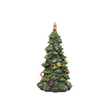 Christmas Tree Figurine - Festive Resin Decoration with Ornaments 17cm Holiday Decor - Occasions > Christmas >