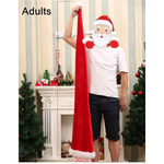 Christmas Unisex Adults Kids Novelty Hat Xmas Party Cap Santa Costume Dress Up Long Santa Hat (Adults) - Occasions >