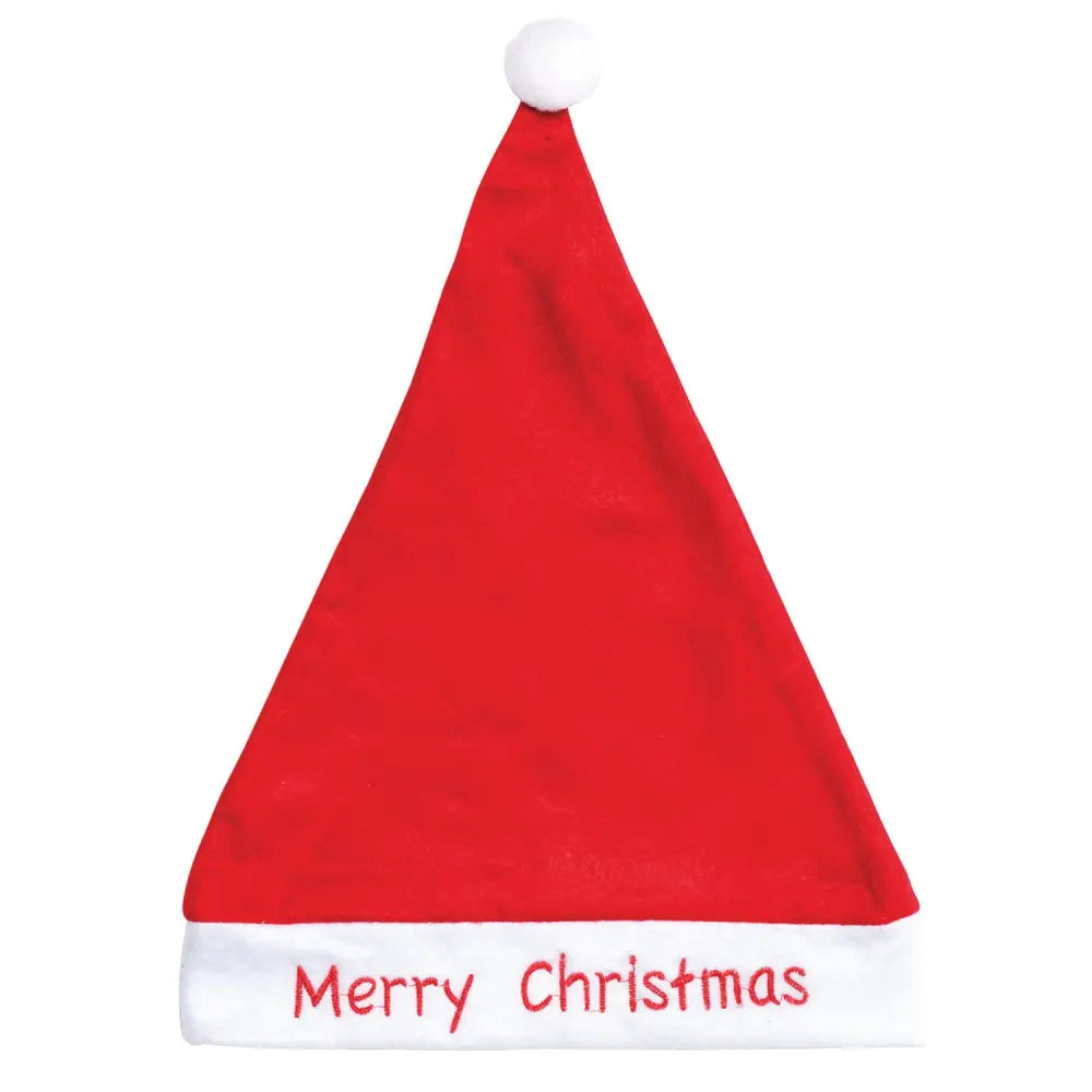 Christmas Unisex Adults Kids Novelty Hat Xmas Party Cap Santa Costume Dress Up Santa Hat - Merry Christmas - Occasions