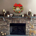 Christmas Wreath Door Garland Decoration Front Door Hanging Flowers Tree Decor(H1-3) - Occasions > Christmas >