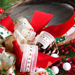 Christmas Wreath with Pine Cones Red Berries and Festive Bow - 40cm Holiday Door Decor - Occasions > Christmas >