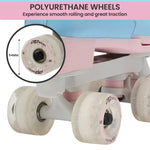 Circle Society Adjustable Kids Quad Roller Skates In Cotton Candy - Home & Garden > Pool & Accessories > Pool Toys &