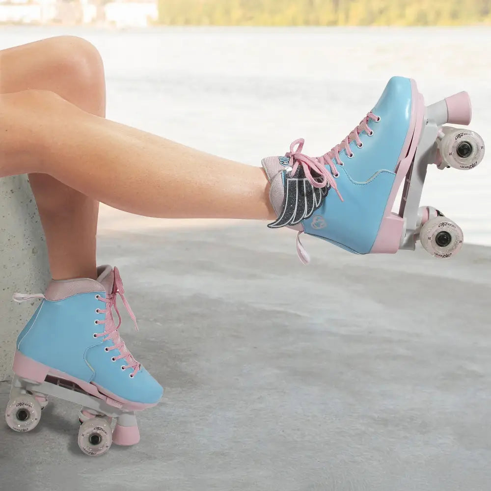 Circle Society Adjustable Kids Quad Roller Skates In Cotton Candy - Home & Garden > Pool & Accessories > Pool Toys &
