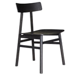 Claire 7pc Dining Set Table 180cm Solid Oak Wood Timber Seat Chair - Black - Furniture > Dining