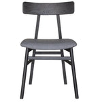 Claire 9pc Dining Set Table Extendable 170-230cm Oak Fabric Seat Chair - Black - Furniture > Dining