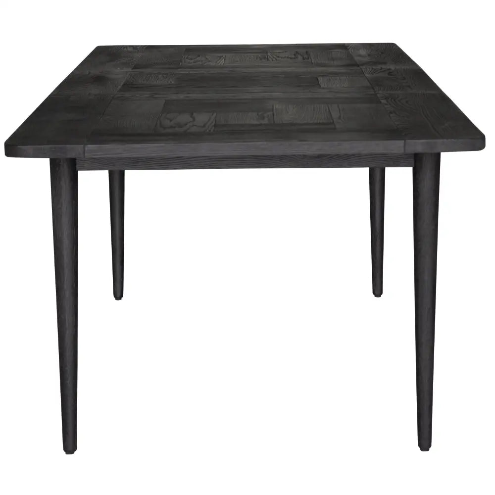 Claire 9pc Dining Set Table Extendable 170-230cm Oak Fabric Seat Chair - Black - Furniture > Dining