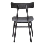 Claire Dining Chair Set of 8 Solid Oak Wood Fabric Seat Furniture - Black - Furniture > Dining