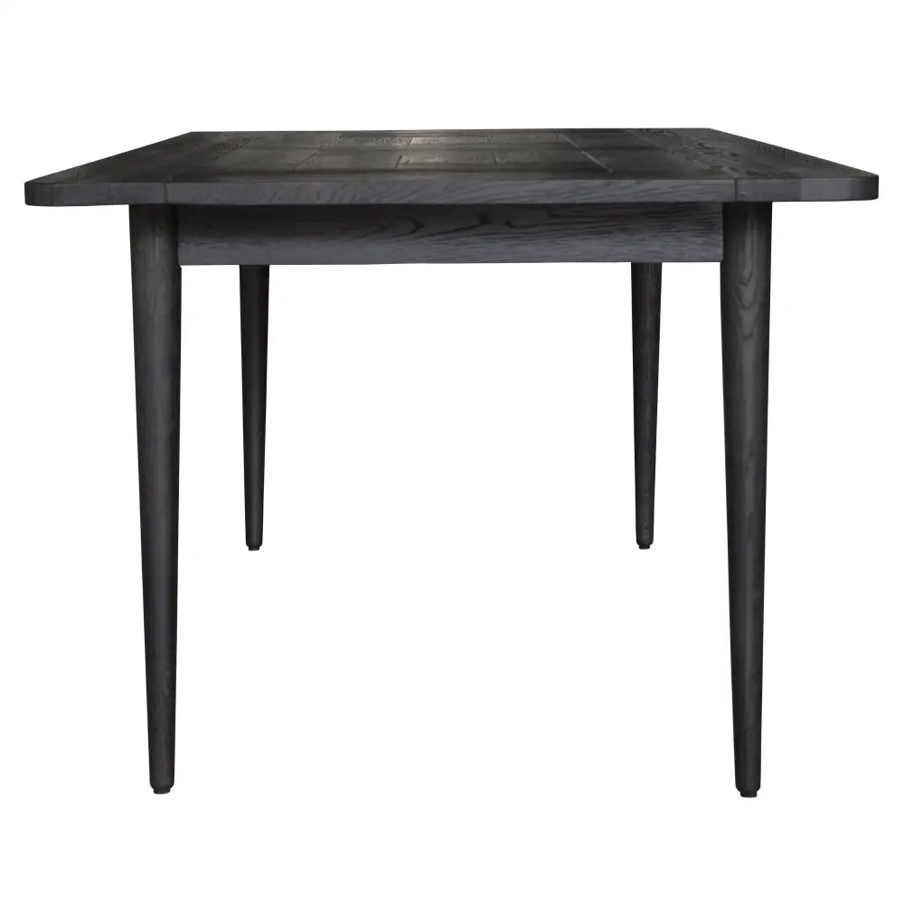 Claire Dining Table 180cm Solid Oak Wood Home Dinner Furniture - Black - Furniture > Dining