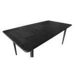 Claire Dining Table 180cm Solid Oak Wood Home Dinner Furniture - Black - Furniture > Dining