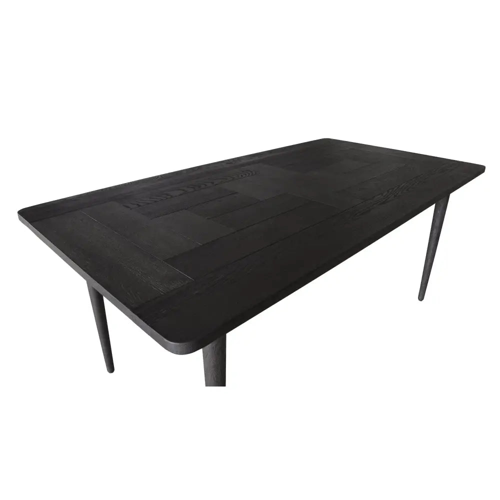 Claire Dining Table 180cm Solid Oak Wood Home Dinner Furniture - Black - Furniture > Dining