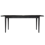 Claire Dining Table 180cm Solid Oak Wood Home Dinner Furniture - Black - Furniture > Dining