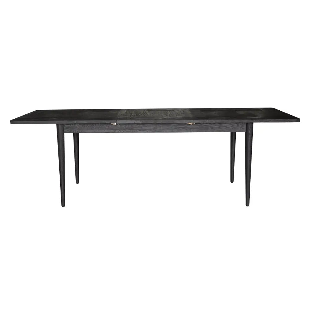 Claire Dining Table Extendable 170-230cm Solid Oak Wood Furniture - Black - Furniture > Dining