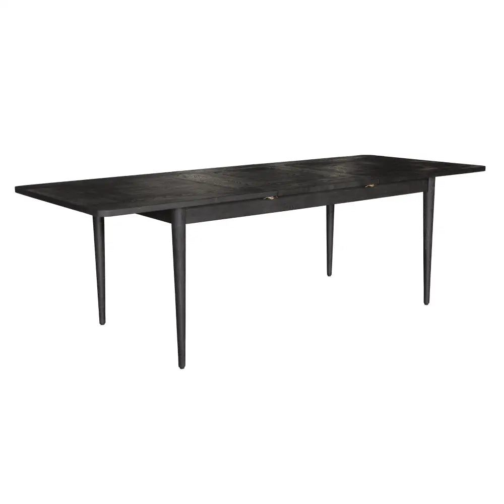 Claire Dining Table Extendable 170-230cm Solid Oak Wood Furniture - Black - Furniture > Dining