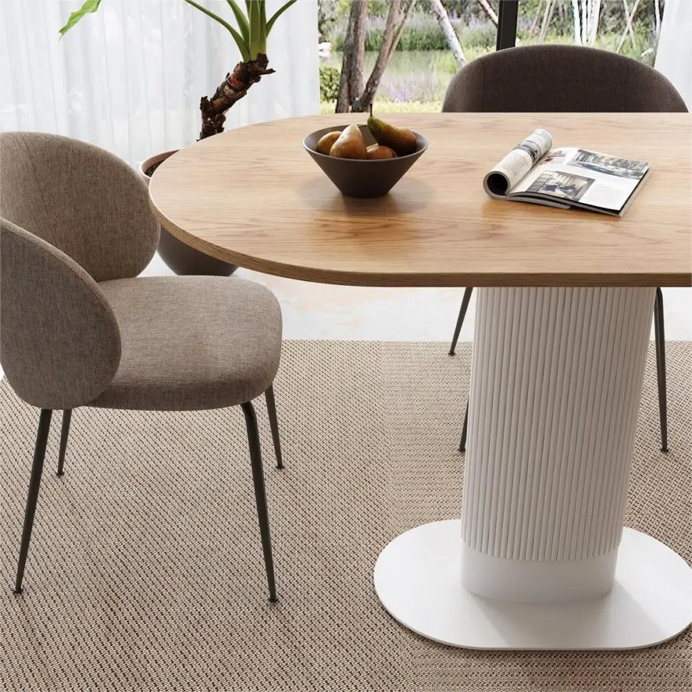 Clara Gather Round Oval Dining Table - Furniture > Dining