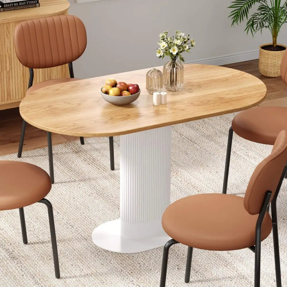 Clara Gather Round Oval Dining Table - Furniture > Dining