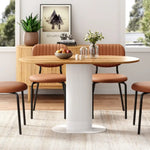 Clara Gather Round Oval Dining Table - Furniture > Dining