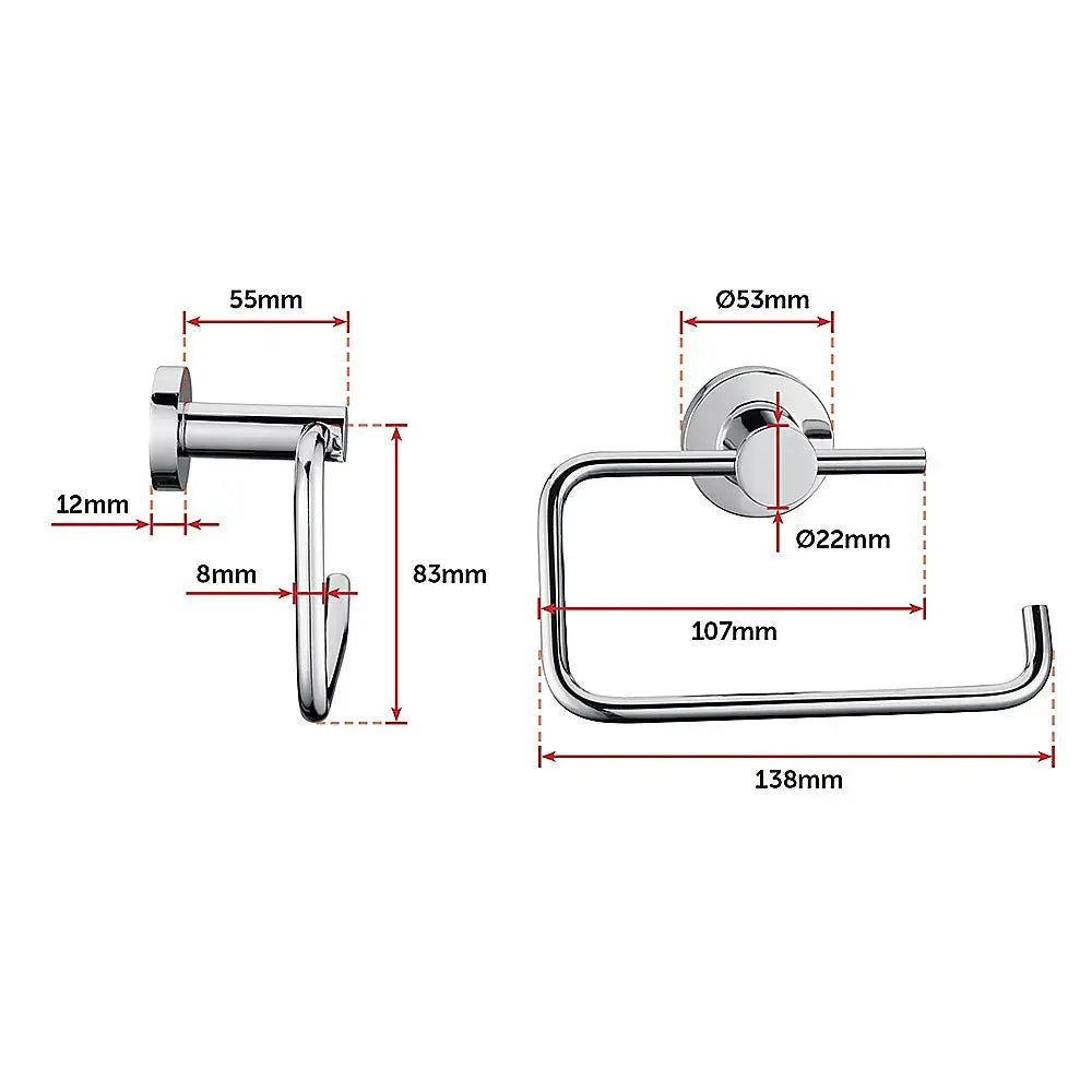 Classic Chrome Toilet Paper Holder Bathroom - Home & Garden > DIY > Kitchen & Bathroom DIY