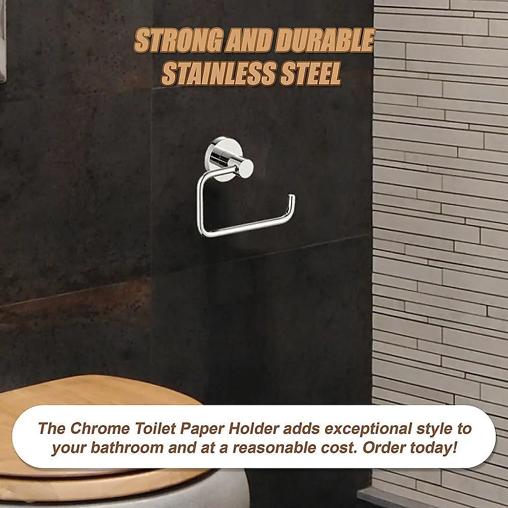 Classic Chrome Toilet Paper Holder Bathroom - Home & Garden > DIY > Kitchen & Bathroom DIY
