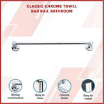 Classic Chrome Towel Bar Rail Bathroom - Home & Garden > DIY > Kitchen & Bathroom DIY