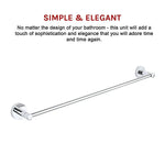 Classic Chrome Towel Bar Rail Bathroom - Home & Garden > DIY > Kitchen & Bathroom DIY