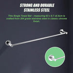 Classic Chrome Towel Bar Rail Bathroom - Home & Garden > DIY > Kitchen & Bathroom DIY