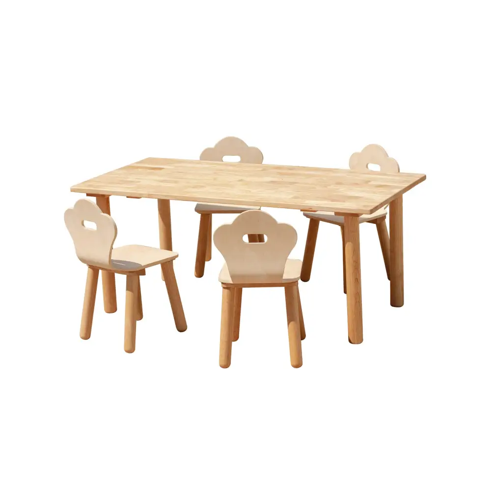Classic Rectangular table and 4 chairs - Baby & Kids > Kid’s Furniture > Kid’s Tables Chairs & Seats