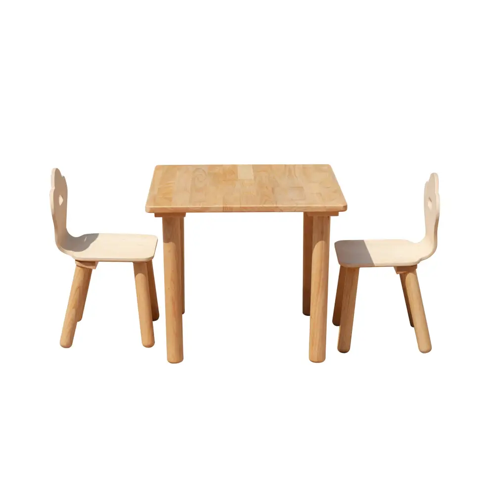 Classic Square table and 2 chairs - Baby & Kids > Kid’s Furniture > Kid’s Tables Chairs & Seats